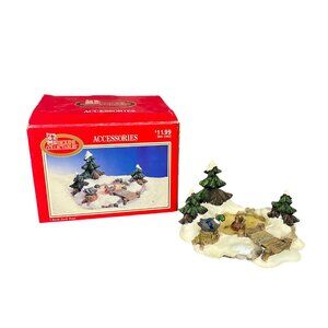 1998 Dickens Collectables Accessories Duck Pond 384-0402 Christmas Decor